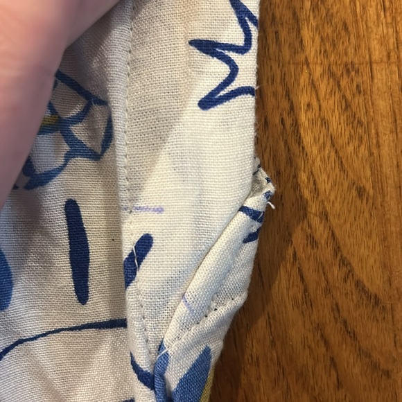 MIDNIGHT SKY Linen Blend Boxy Button-Up Top – Size Large - Picture 6 of 7